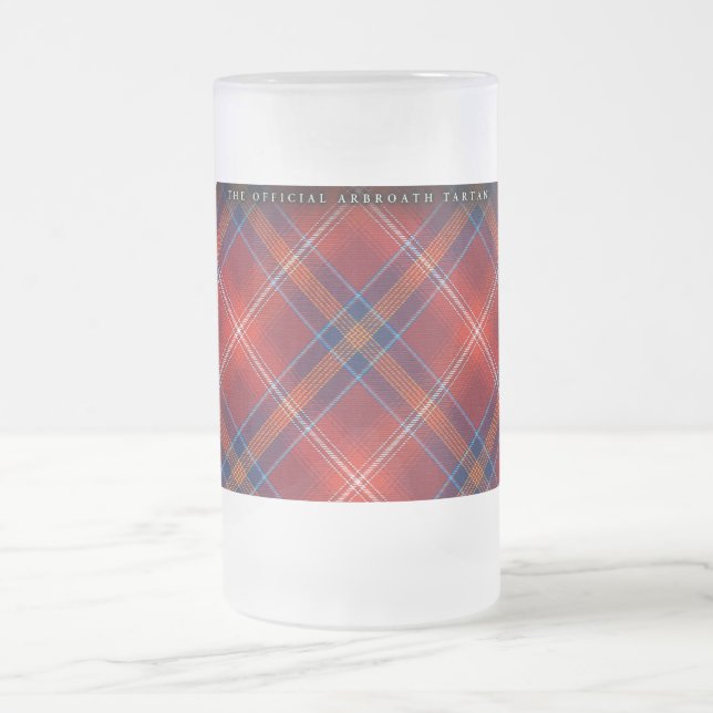 Frosted Stein - Red Lichtie Tartan - Customisable (Center)