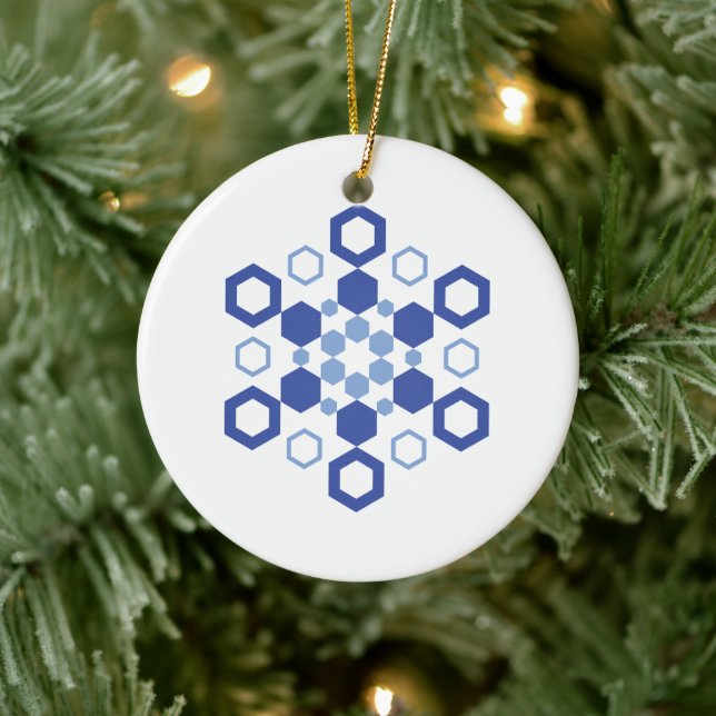 Frosted Symmetry Ceramic Tree Decoration (Tree)