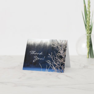 Frosted Thank You Card