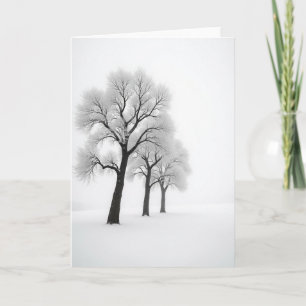 Frosted Tree Christmas Card