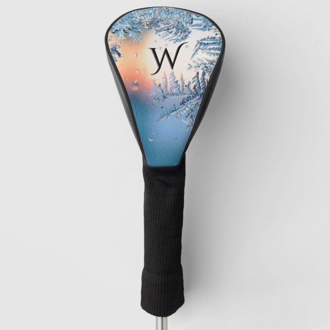 Frosted View Initialled  Golf Head Cover (Front)
