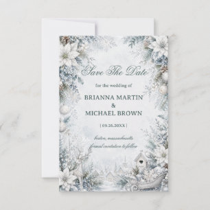 Frosted Village Surrounded Save The Date