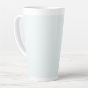 Frosted White Solid Colour   Classic   Elegant Latte Mug