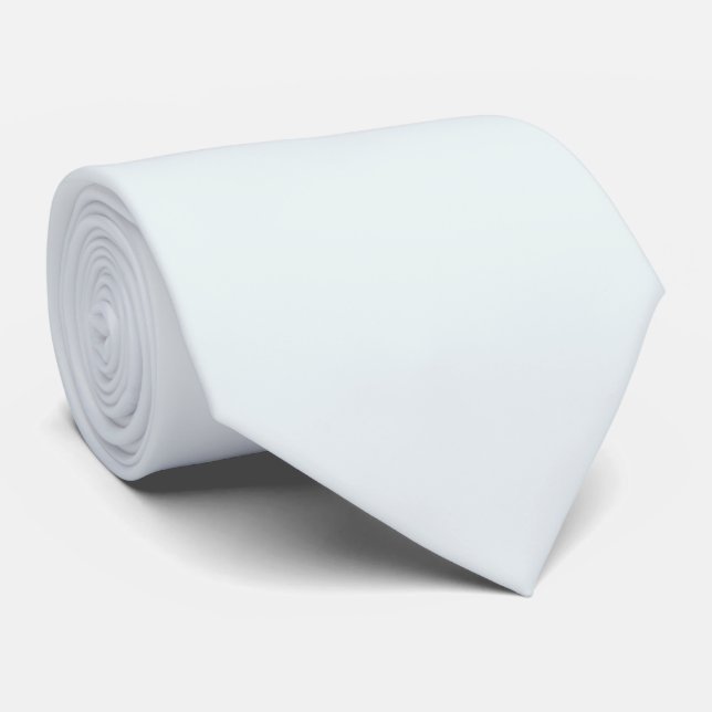 Frosted White Solid Colour | Classic | Elegant Tie (Rolled)