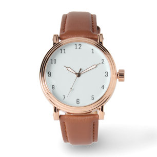 Frosted White Solid Colour Classic Elegant Watch