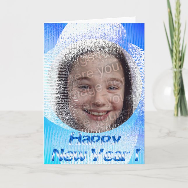 Frosted Window Holiday Card (Front)