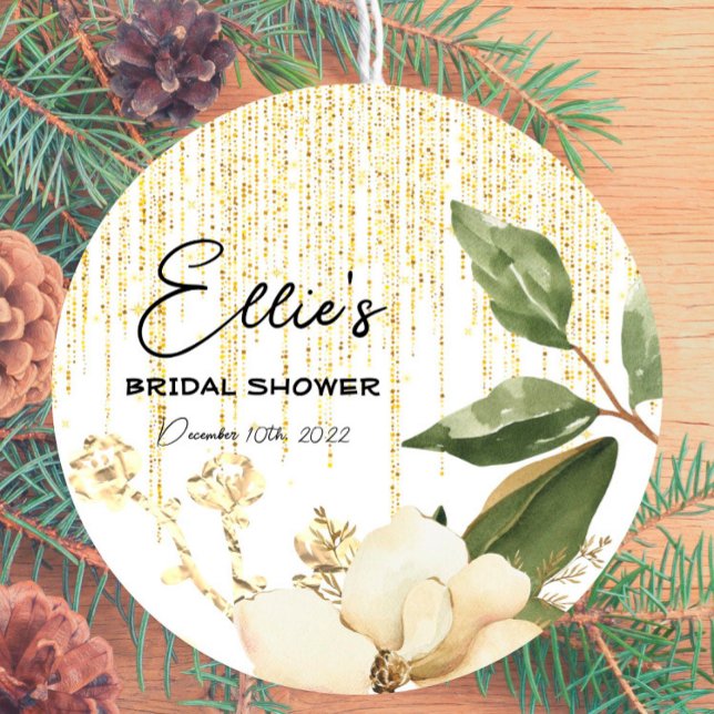 Frosted Winter - Gold - Multi-use Favour Sticker (Creator Uploaded)