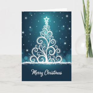 Frosted Winter Tree Card