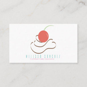 Frosting Swirl Bakery Decorator Chocolate Cupcakes Business Card