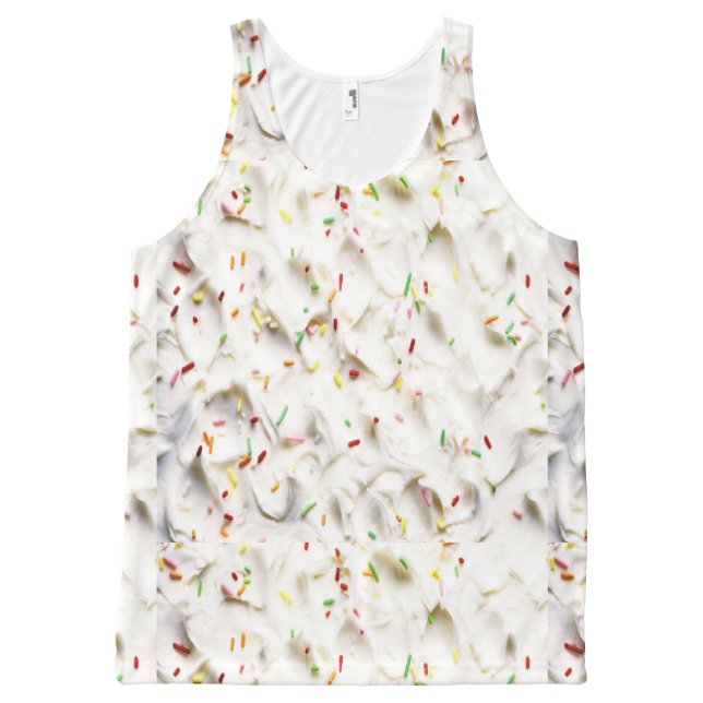 Frosting With Sprinkles All-Over Print Singlet (Front)