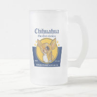 Frosty Beer Mug - One-Eyed Chihuahua Cerveza