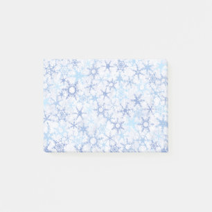 Frosty Blue Snowflakes Post-it Notes