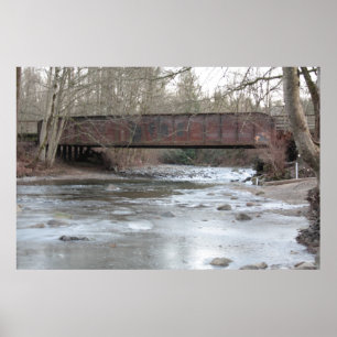 Frosty Bridge Poster