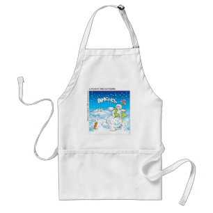 Frosty Catches A Cold Funny Tees & Gifts Standard Apron