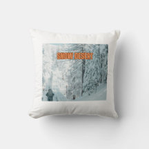 Frosty Dreams: Snow Fields Pillow Cover