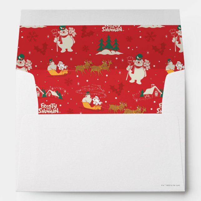 Frosty - Everyone's Favourite Snowman Pattern Envelope (Back (Bottom))