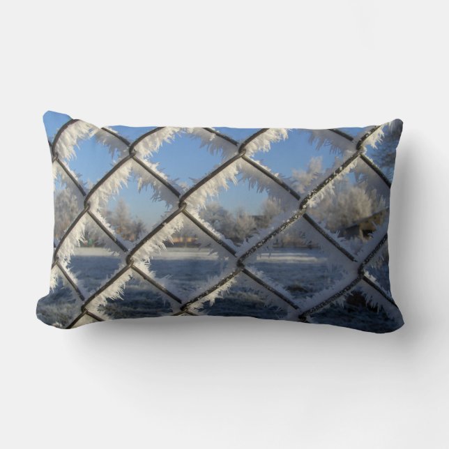 Frosty Fence Lumbar Cushion (Front)