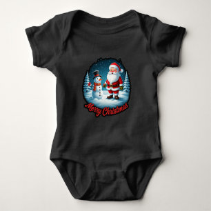 "Frosty Festivities: Christmas Wonderland Fashion" Baby Bodysuit