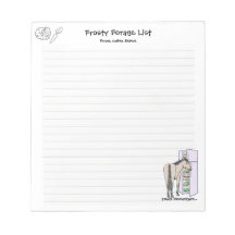Frosty Forage List Notepad