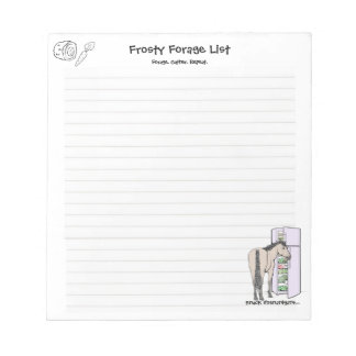 Frosty Forage List Notepad