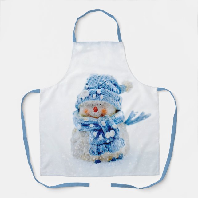 Frosty Friend in Blue Apron (Front)