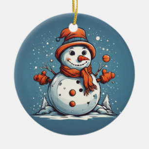 Frosty Fun Ceramic Tree Decoration