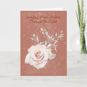 Frosty Fun Soft Color Snowy Greeting Card