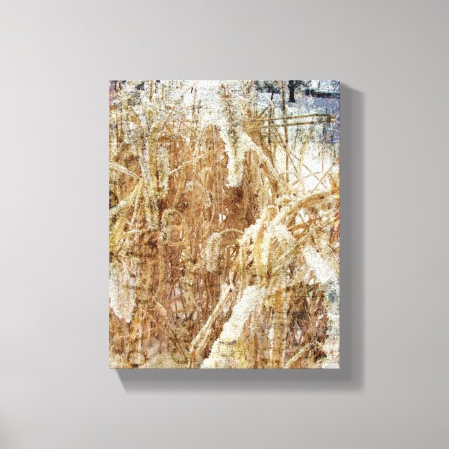 Frosty Grass Canvas Print (Front)