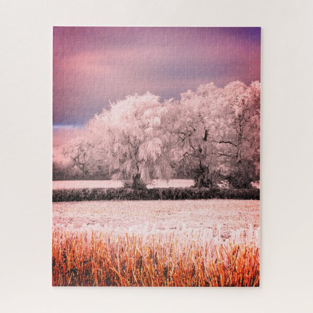 Frosty landscape jigsaw puzzle (Vertical)