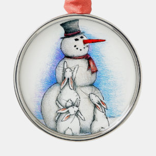 FROSTY METAL TREE DECORATION
