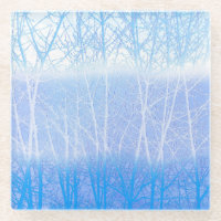 Frosty MIsty Trees Baby Blue