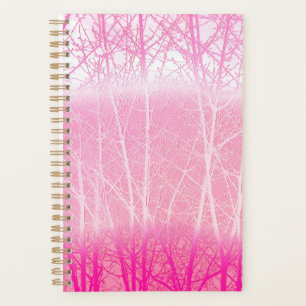 Frosty Misty Trees in Peach and Pink Planner