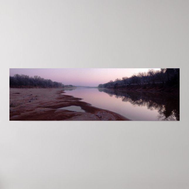 Frosty Morning Sunrise, Cimarron River - I Poster (Front)
