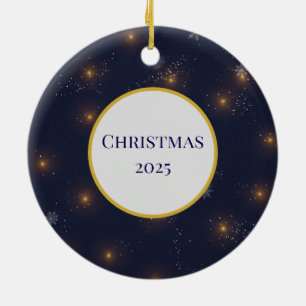 Frosty Pearl Christmas 2025 Ornament