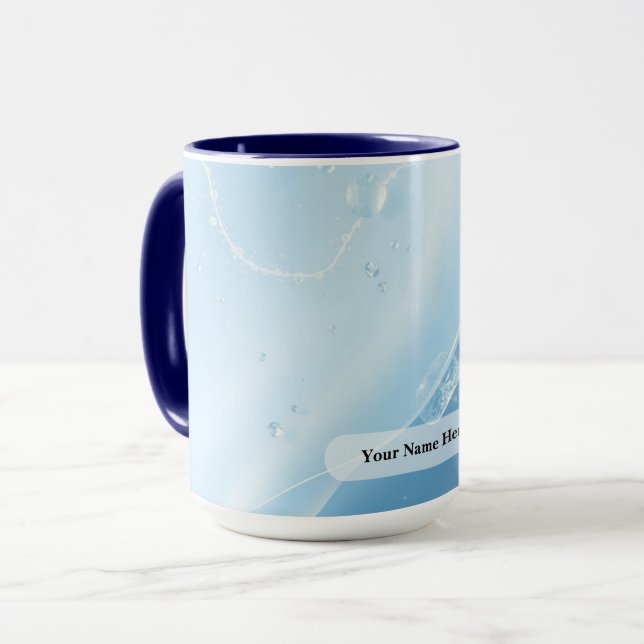 Frosty Silver Vein Flow Mug (Front Left)
