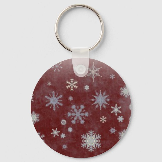 Frosty Snowflake Key Ring (Front)