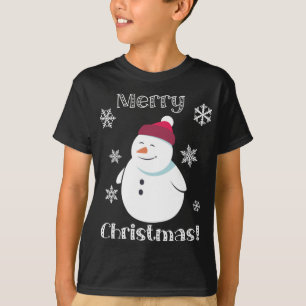Frosty Snowman Cute Animal Merry Christmas T-Shirt
