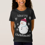 Frosty Snowman Cute Animal Merry Christmas T-Shirt<br><div class="desc">Frosty Snowman Cute Animal Merry Christmas</div>