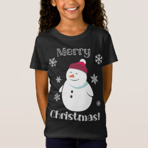 Frosty Snowman Cute Animal Merry Christmas T-Shirt