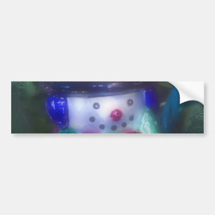 Frosty Snowman Ornament Bumper Sticker