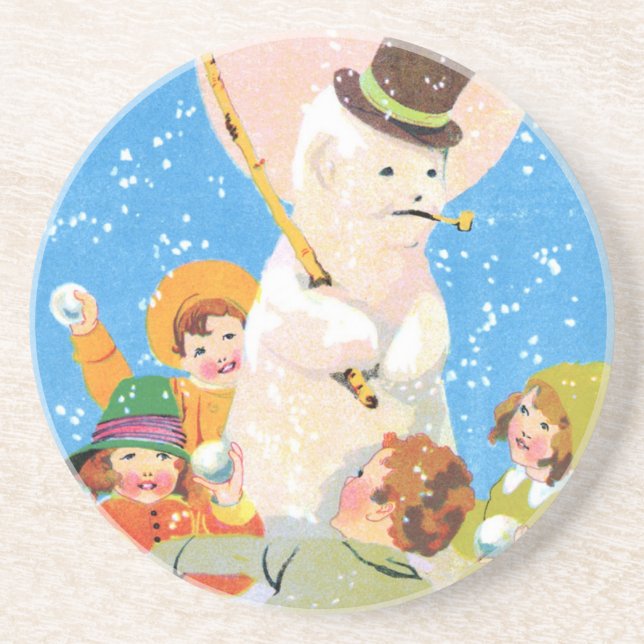 Frosty The Snowman and Children Coaster (Front)