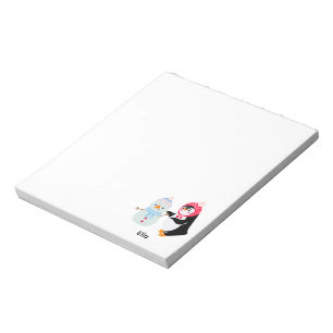 Frosty the Snowman and Penguin Notepad