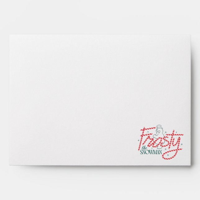 Frosty the Snowman Candy Cane Logo Envelope (Front)