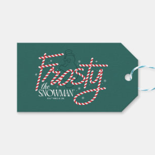 Frosty the Snowman Candy Cane Logo Gift Tags