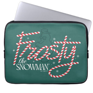 Frosty the Snowman Candy Cane Logo Laptop Sleeve