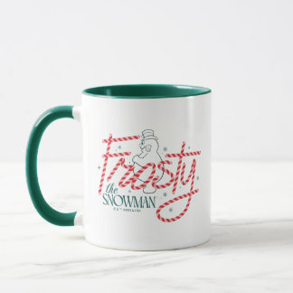 Frosty the Snowman Candy Cane Logo Mug
