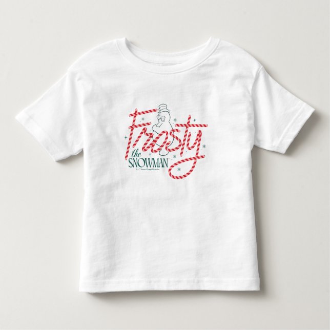 Frosty the Snowman Candy Cane Logo Toddler T-Shirt (Front)