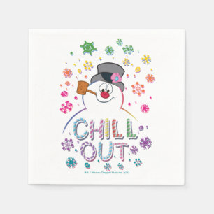 Frosty the Snowman™ "Chill Out" Rainbow Colors Napkin
