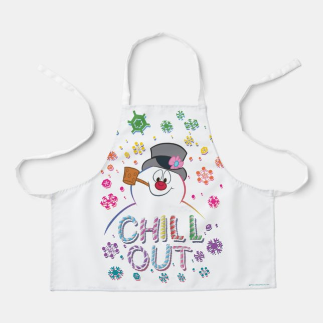 Frosty the Snowman™ | "Chill Out" Rainbow Colours Apron (Front)
