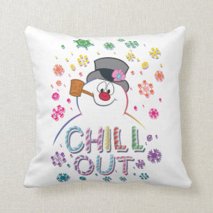Frosty the Snowman™ "Chill Out" Rainbow Colours Cushion